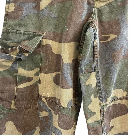Jet Lag Men's Vintage Cargo Pants Camouflage Military Button Fly Size Medium Y2K - Picture 5 of 8